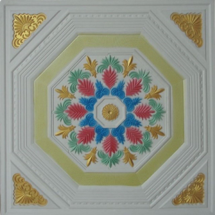 POP Designs and Customized Colored Calcium Silicate Board Colorful Gypsum Ceilings