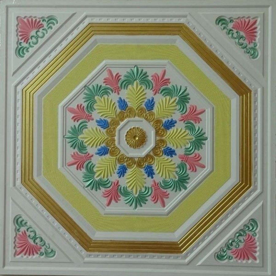 POP Designs and Customized Colored Calcium Silicate Board Colorful Gypsum Ceilings