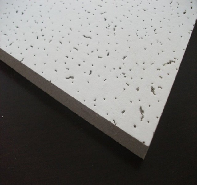595mm Tegular Edge Mineral Fiber Ceiling Tiles Acoustic Fire-proof Ceiling Boards