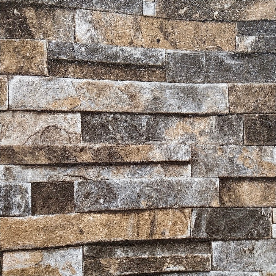 PVC brick pattern waterproof wallpaper