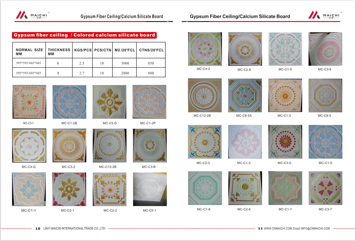 Colorful Gypsum Ceiling Tiles/GRG Gypsum Ceiling Board(图1)