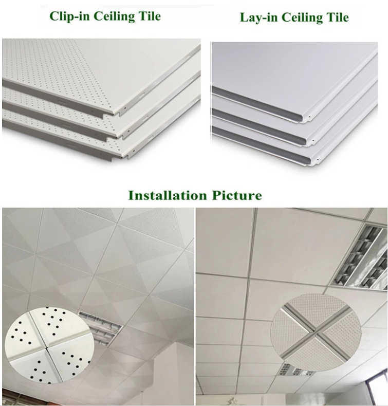 Europe Popular Acoustic Lay In Aluminum Square Metal Ceiling Tiles(图1)