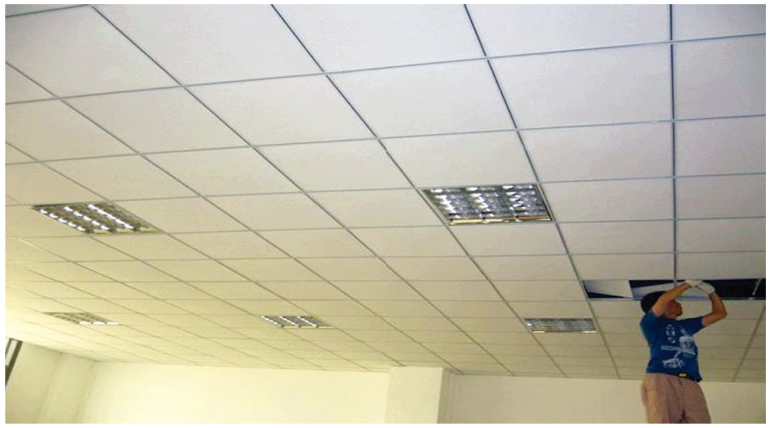 False Ceiling PVC Gypsum Board Suspended Ceiling Tiles(图1)