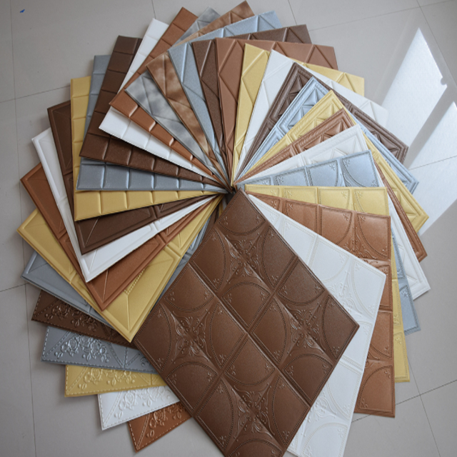 New Style 3d Foam Wall Tile Decor Design 3d Brick PE Foam Wallpaper Wall Panel Sticker(图8)