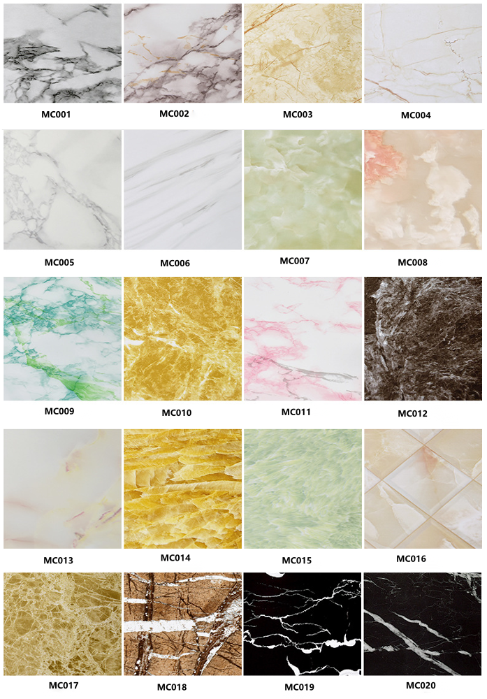 Marble PVC Adhesive Vinyl Waterproof  Wallpaper Ketichen Wallpaper(图7)